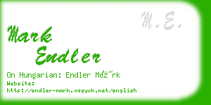 mark endler business card